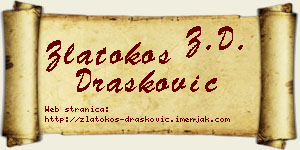 Zlatokos Drašković vizit kartica